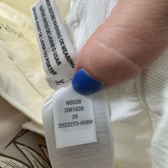 MADEWELL The Perfect Vintage Crop Wide Leg White Denim Jean Size 28 - Picture 10 of 10